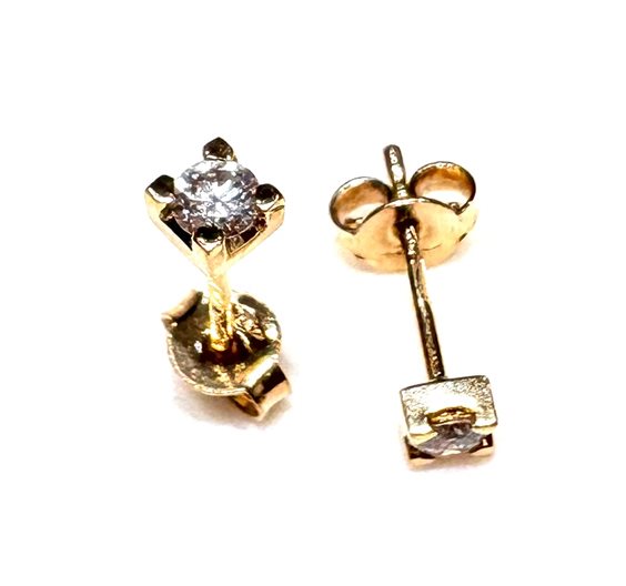 Orecchini Dalla Bona Classic in Oro giallo Diamante 0.25 Ct P.L. DIA CT 0.25 G/VS1 - P.L. DIA CT 0.25 G/VS1